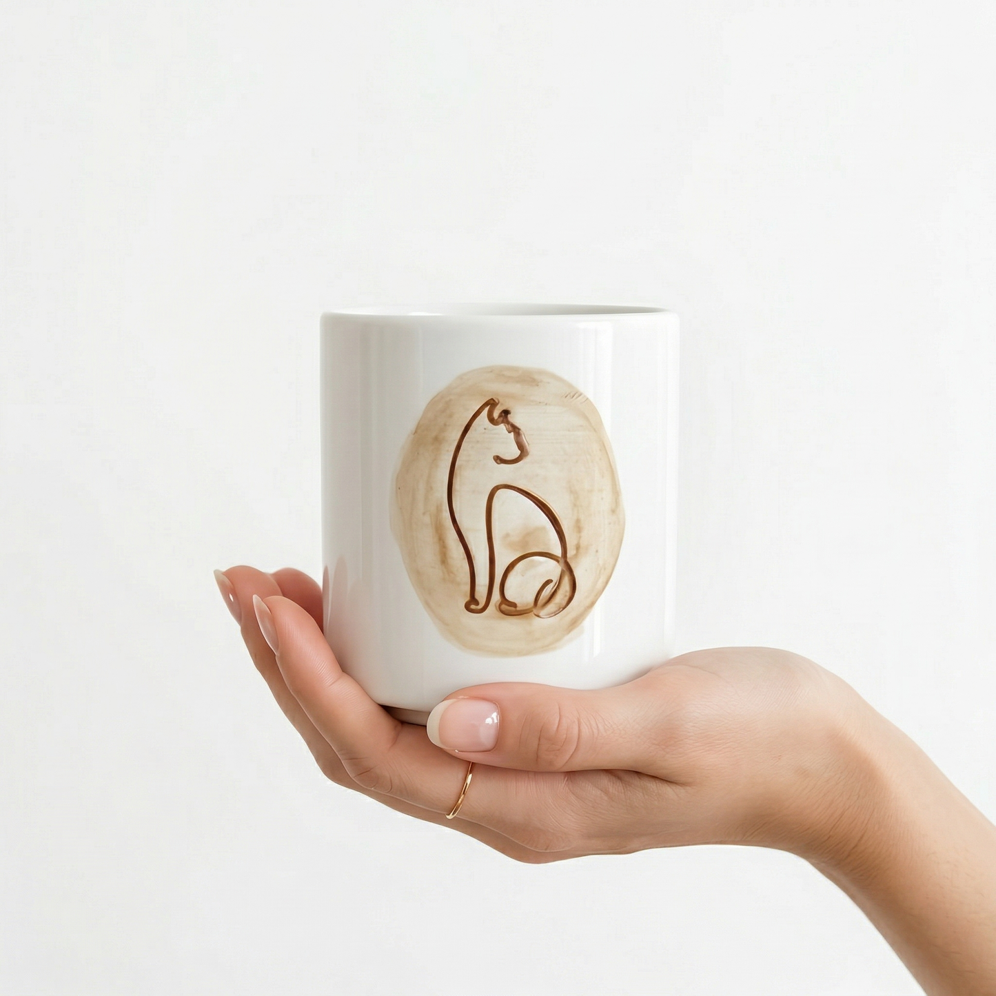 Seramik Kupa - Asil Kedi