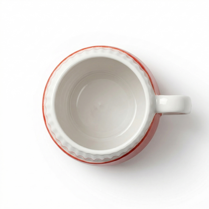 Seramik Kupa - Rustic Red