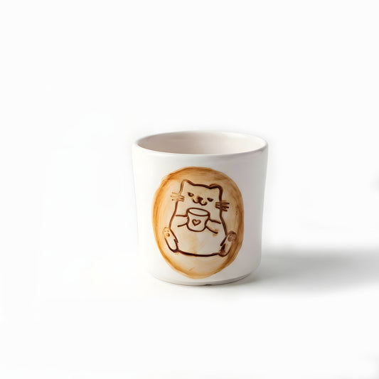 Seramik Kupa - Kitty Loves Espresso