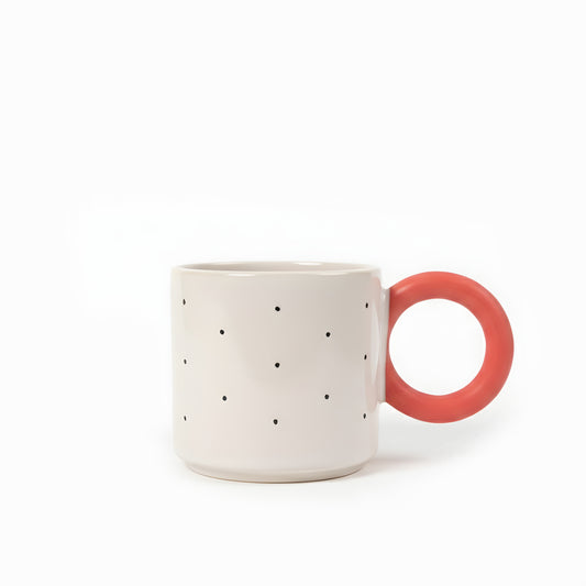 Seramik Kupa -Strand Red Handle